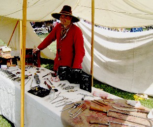 Mission at his surgical table