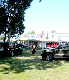 Mary directing traffic