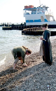 Michael & Kate searching for sea glass