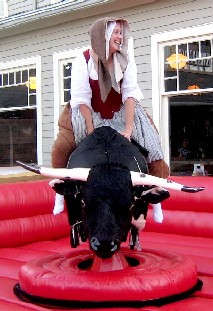 Cheeky on the bull