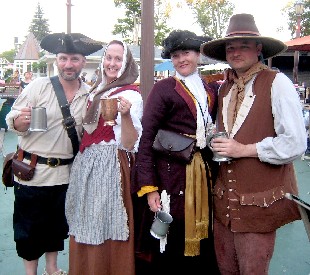Bryan, Lisa, Mary and Mission off to dinner