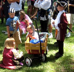 Kids and their wagon