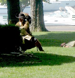 Shannon scouts the field