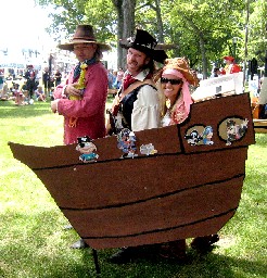 Mission and Jim in the Cardboard Scooter