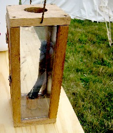 Melty candle in lantern