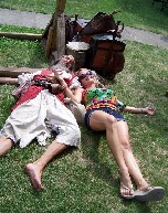 Billie resting with some girl