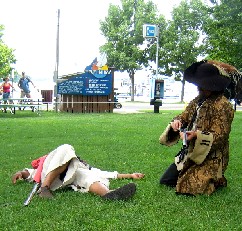 Shannon looking at Ed