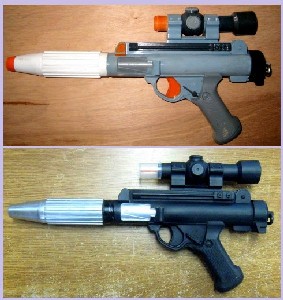 Rebel Fleet Trooper Blaster - Before and After