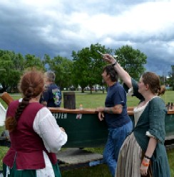 Kate Driving Away Storm with Sonic Screwdriver