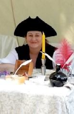 Becci Writing Letters of Marque