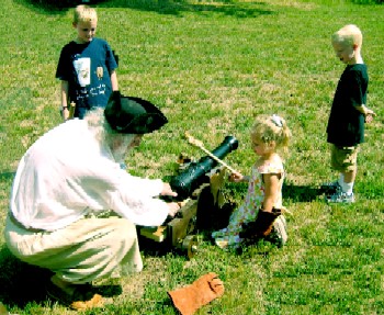 Kids Swabbing Cannon with Mark Gist