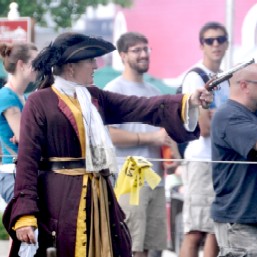 Mary Firing Her Pistol
