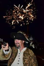 Shannon Firing with the Fireworks