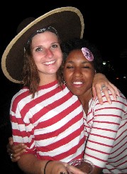 Alex and Friend in the Patrick Hand Hat