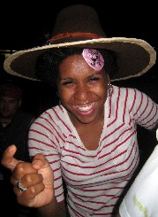 Alex's Friend in the Patrick Hand Hat