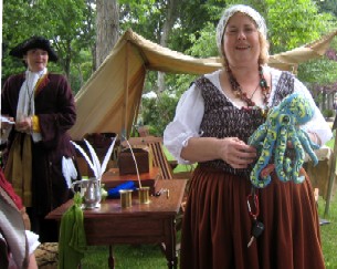 Jennie Showing Off the Octopus