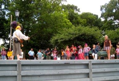 Dan and the Crowd on the Dock