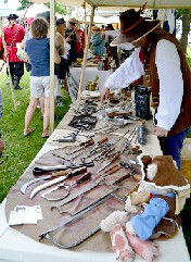Placing instruments on the surgical table
