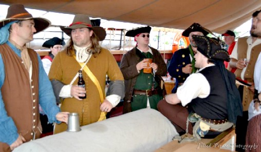 The Pirates Hanging Out at the Bar