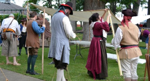 Re-Setting the Site B Tents