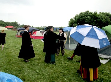 Setting Tents in the Rain
