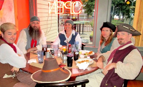 Mission and the Medusa Crew at Dinner