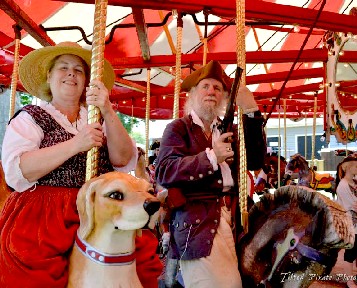 Jennie and Mark Gist on the Merry-Go-Round