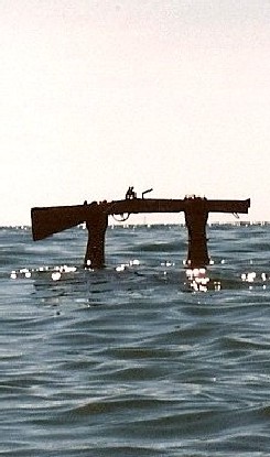 Pirate sinking in water 3