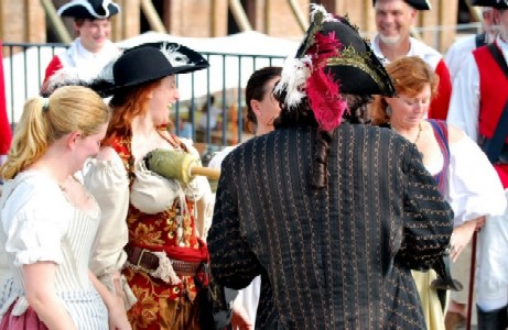 Viceroy inducting All Girl's Cannon Crew