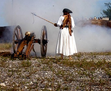 woman firing cannon