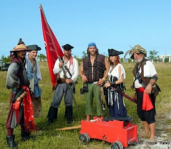 Bone Island Buccaneers and their cannon