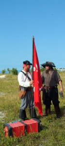 Nigel handing off the BI Flag