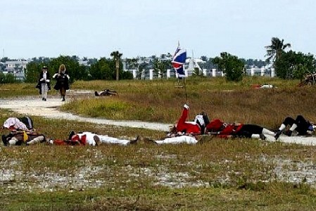 Dead British soldiers.