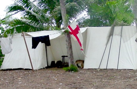 Captain Searle's crew tents