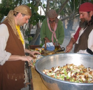 Mission & M.A. d'Dogge prepare salad