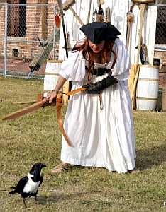 Barbara prodding Oreo 2