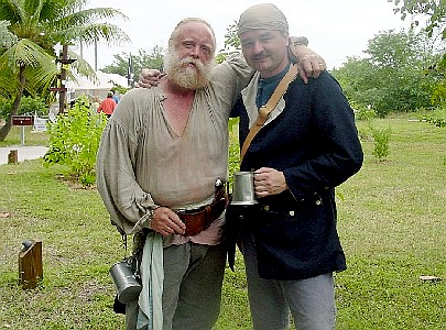 Animal and Mission posing