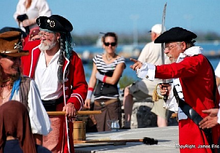 Redcoat Harry directing Crudbeard and Chrispy
