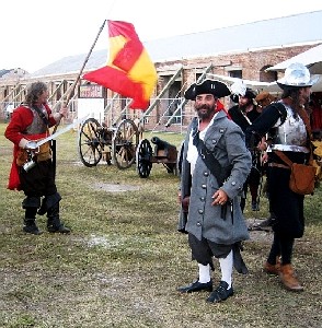 The conquistadors capture Captain Spike