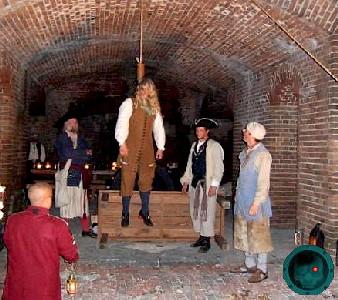 Captain Sterling handing around in the fort.