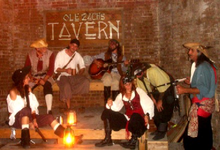 The Bone Island Buccaneers in Ole Zach's Tavern