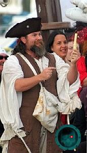 M.A. d'Dogge at the Walk the Plank Contest