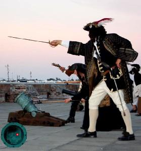 The Viceroy directs the firing of his mortar