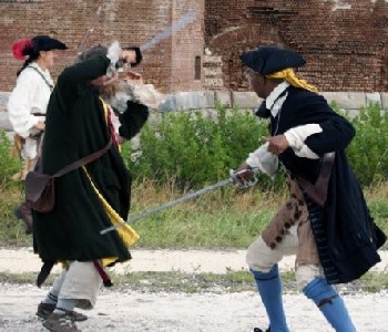 Israel Cross sword fighting