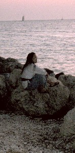 Sansanee on the rocks