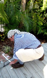 madPete cutting with the bone saw