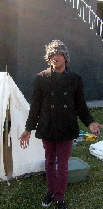 Isreal Cross in a Monmouth Cap