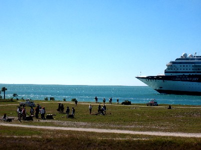 A Cruise Ship Starts the Battle