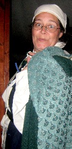 Fayma and her new waistcoat