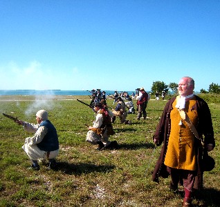 William commands the hand weapons line